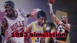 I reset the NBA to 1983 and simulated NBA history #nba #nba2k23