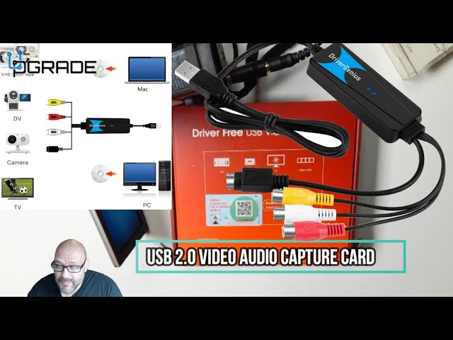 Uvc Usb2.0 Video Audio Capture Converter From Old Vhs, Hi8