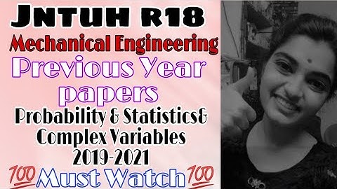 #jntuh #r18 #probability #and #statistics #and #complex #variables #previousyearquestions  #2019-21