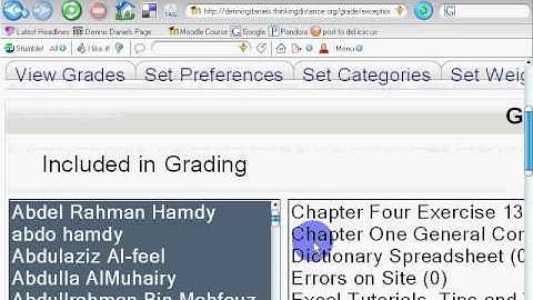Moodle Grade Exceptions Interface: Groups and Individuals!