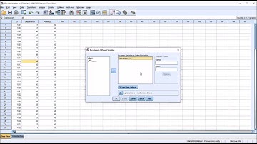 Recoding Variables in SPSS with a Specified Condition for Inclusion of Records