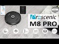 Proscenic M8 PRO Aspirateur Robot - App ProscenicHome - Navigation laser - Poubelle intelligente