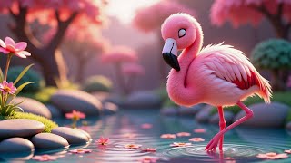 Pink Flamingo by the Water 🌸 Relaxing Nature Ambience for Stress Relief & Deep Sleep screenshot 4