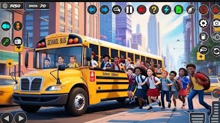 🚌 School Bus Simulator 3D | Crazy School Bus Driving Gameplay 🔥 #Gaming 9/365 yash op screenshot 2