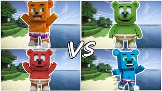 Gummy Bear New Characterson Minecraft World - Challenge On Tiles Hop