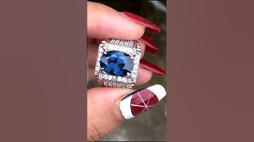 Nhẫn nam vàng trắng 12k đá spinel xanh Lục Yên 5ct [ ND9102-3 ] giá 54 triệu - 0921400999