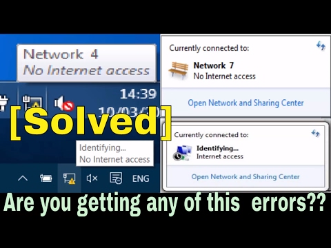 No Internet Access or Identifying Problem but Internet Connected [Solved]