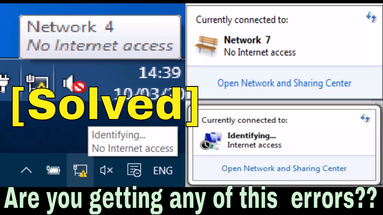how to solve the problem no internet access