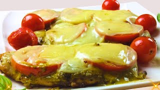 How To Make a Mouthwatering Pesto Chicken Breast with Cheese.
