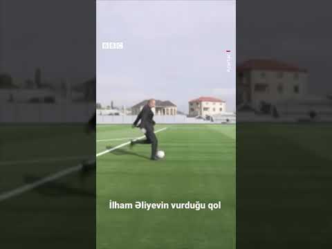 İlham Əliyev Şamaxıda belə futbol oynadı #shorts