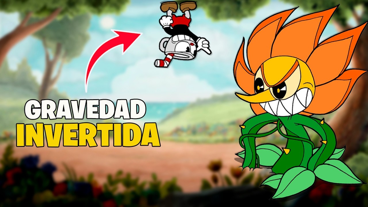 Cuphead pero con GRAVEDAD INVERTIDA