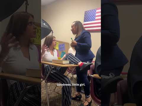 White teen threw shoe at black female teacher, watch how she reacts