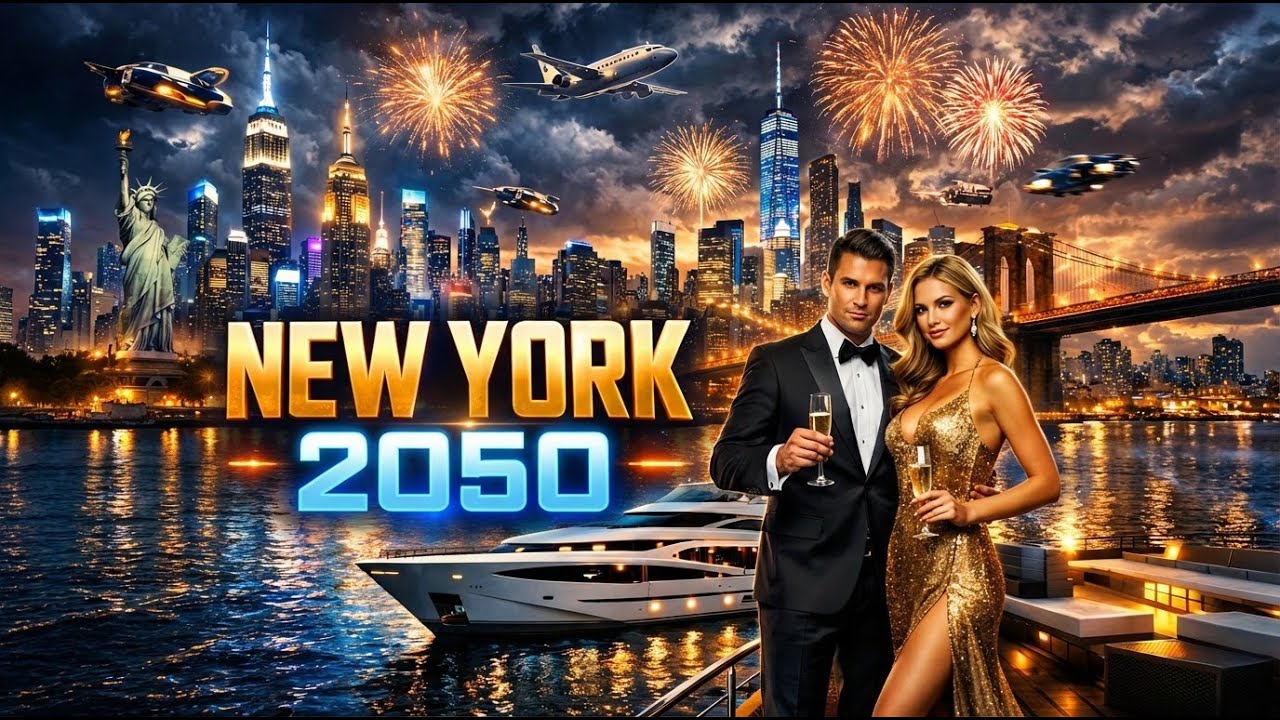New Rok 2050 New York City 2050 🇺🇸 Ultra Realistic AI Futuristic Megacity Future ...