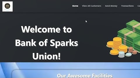 BASIC BANKING SYSTEM||SPARKS FOUNDATION INTERNSHIP PROGRAM   #sparks_foundation  #sparkfoundation