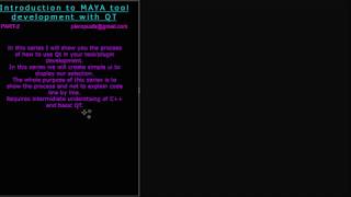 Part 02 Autodesk Maya Tool (Plugin) Development with Qt screenshot 5