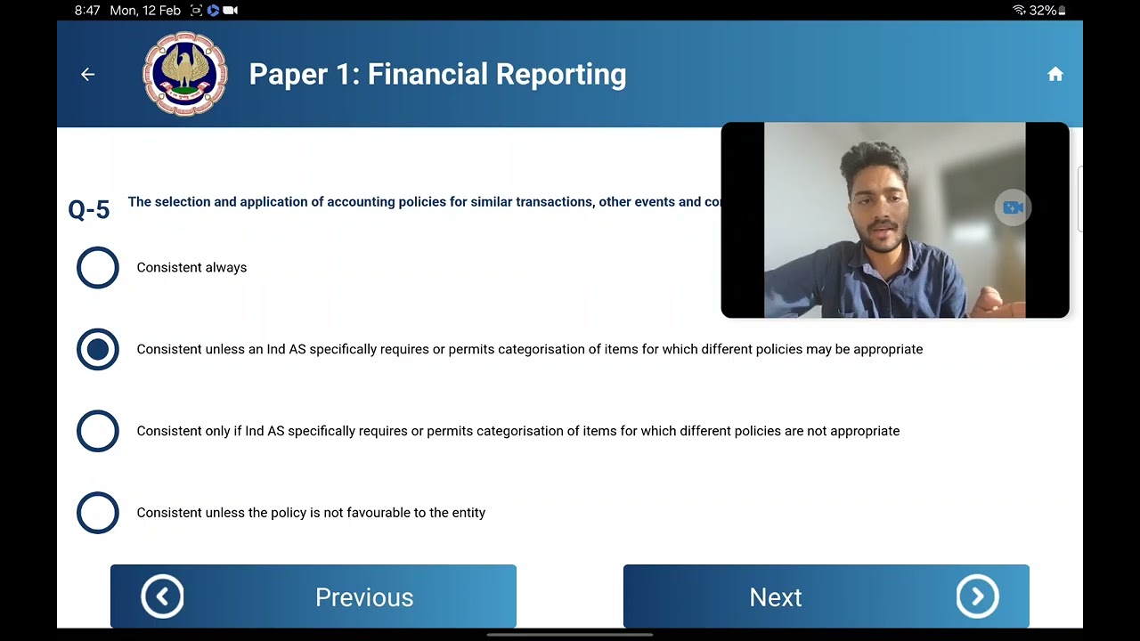 FR INDAS 8 ACCOUNTING POLICIES, CHANGE IN ACCOUNTING ESTIMATES AND ERRORS CH4 UNIT1