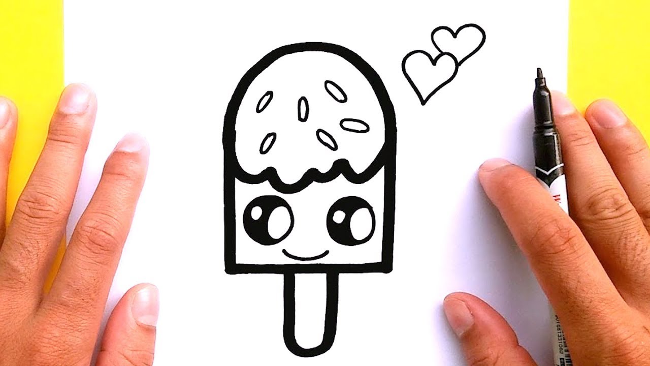 How to draw cute Ice cream | Easy Drawing | Kids Learning | Step By ...