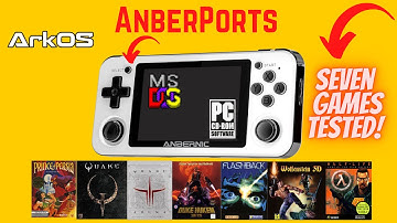 Anbernic RG351P ArkOS Anberports Overview and Showcase (7 Games)