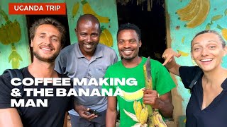 Coffee making and the Banana man in Uganda by Clem and Flav 437 views 1 year ago 13 minutes, 50 seconds