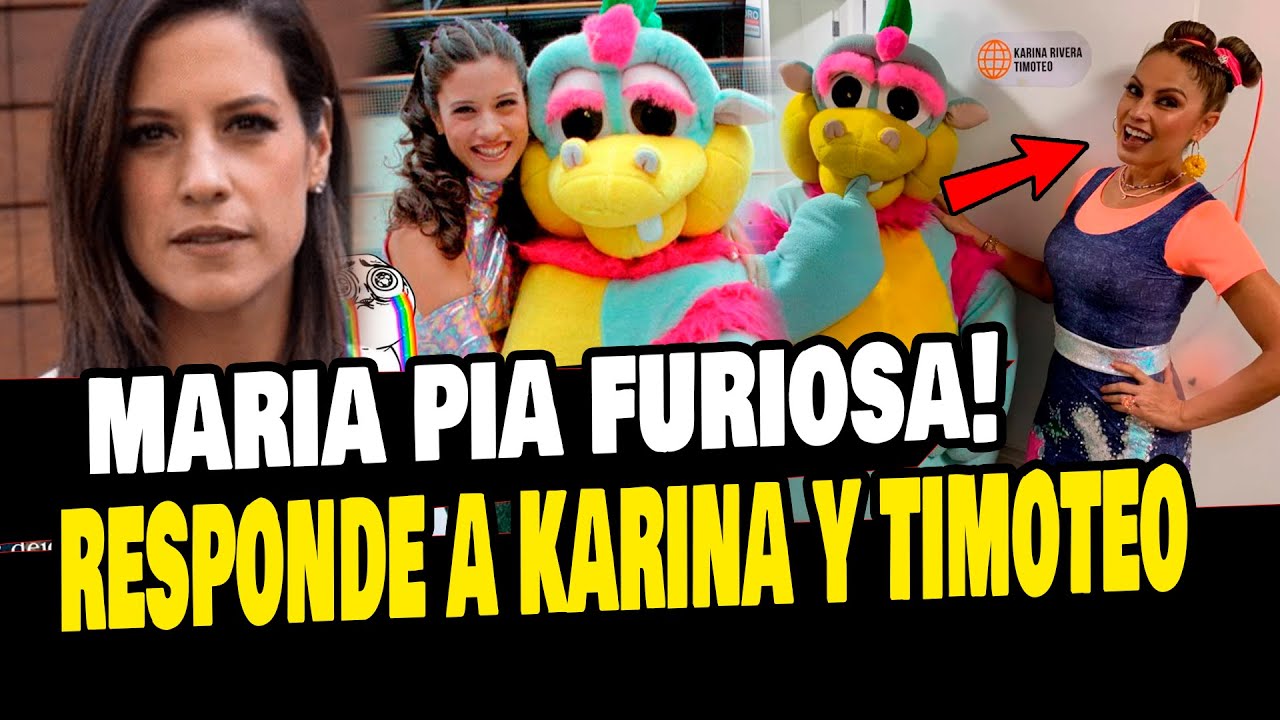 MARIA PIA LE RESPONDE A KARINA RIVERA Y TIMOTEO POR REVELAR SECRETO DEL  PASADO