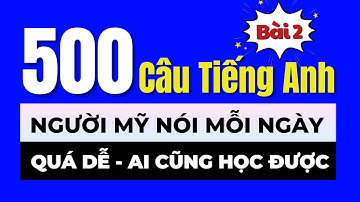500 Câu Tiếng Anh Giao Tiếp Thực Tế Mà Người Mỹ Dùng Mỗi Ngày | Bài 2