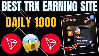 You can make money while you sleep. Free TRX earning site