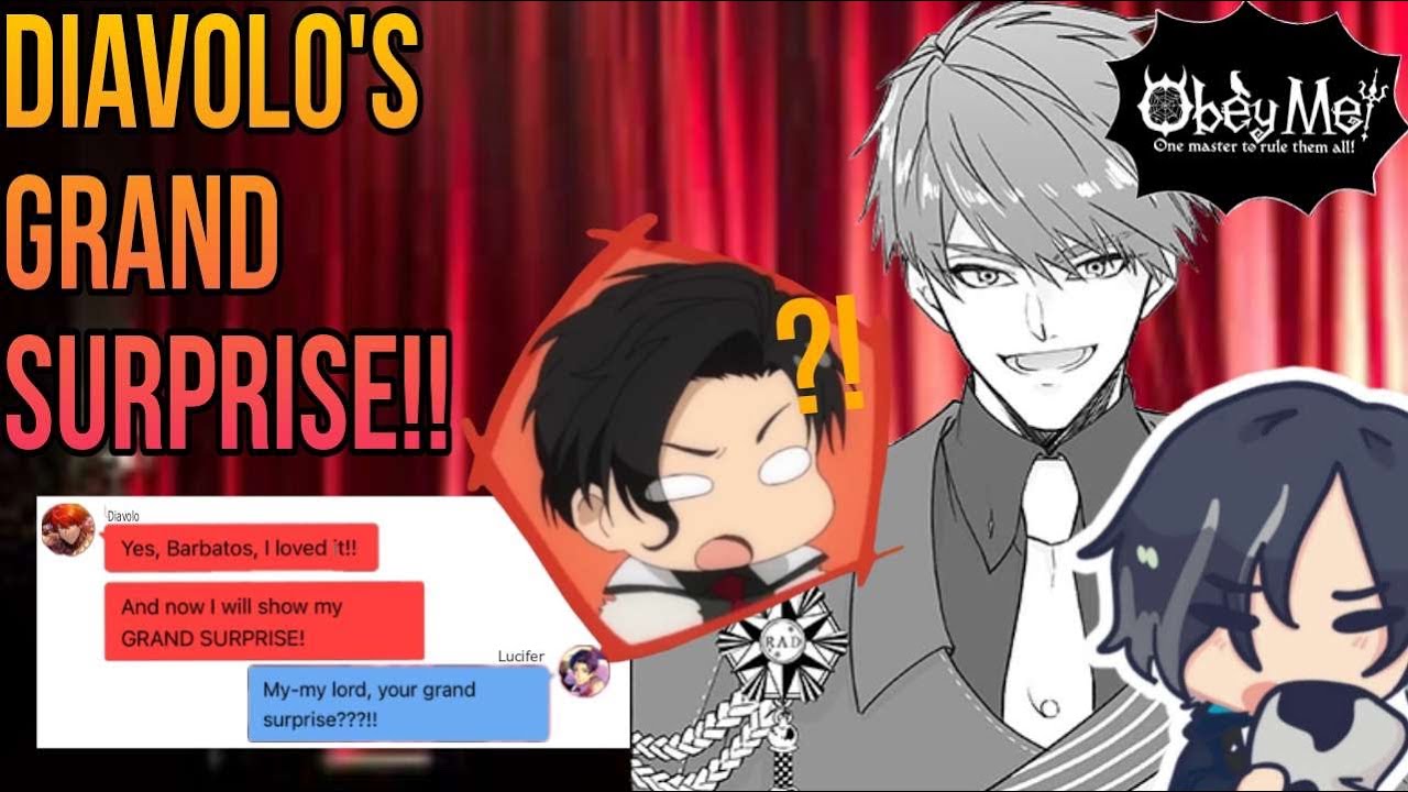 Diavolo’s GRAND Surprise!! (Obey me! Texting story)