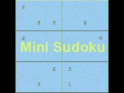 mini sudoku generator