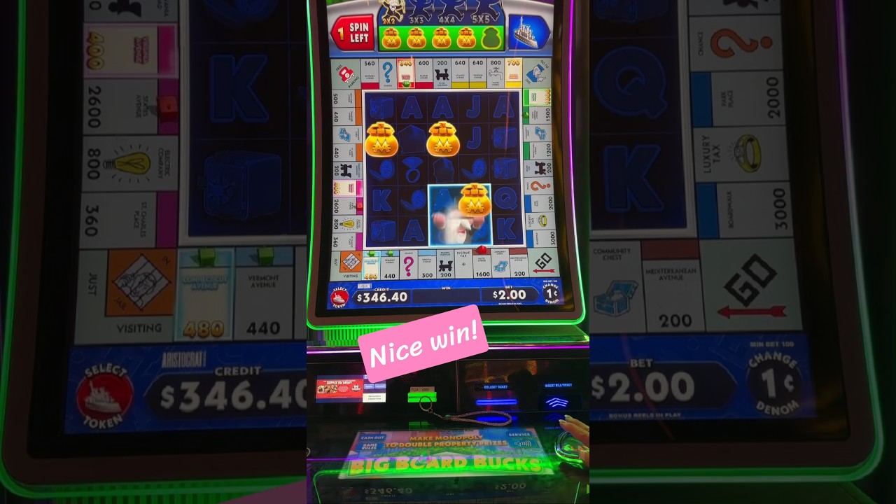 🎉MONOPOLY BONUS WIN🎉 #youtubeshorts
