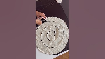 Spiral flounce / ruffle tutorial. How to sew - tutorial up now #shorts #sew #diy