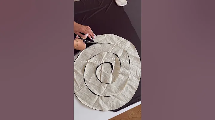 Spiral flounce / ruffle tutorial. How to sew - tutorial up now #shorts #sew #diy