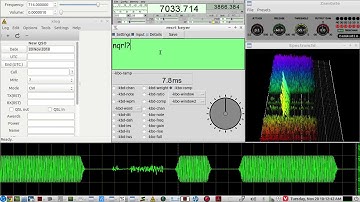 weak signal CW QSO 40 meter test - using a remotely operated ELECRAFT K3S