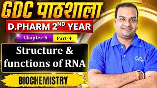 Ch- 5 P- 4 | Biochemistry: Structure & Functions of RNA | D.Pharm 2nd Year #biochemistry #RNA