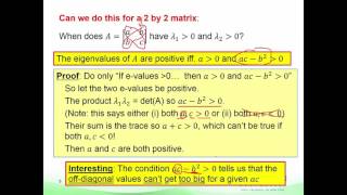 EECE212 Note Set 27   Positive Definite Matrices