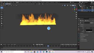Blender Chinese tutorial :Gradient Fire Animation 2.9.Blender中文教程：渐变火动画