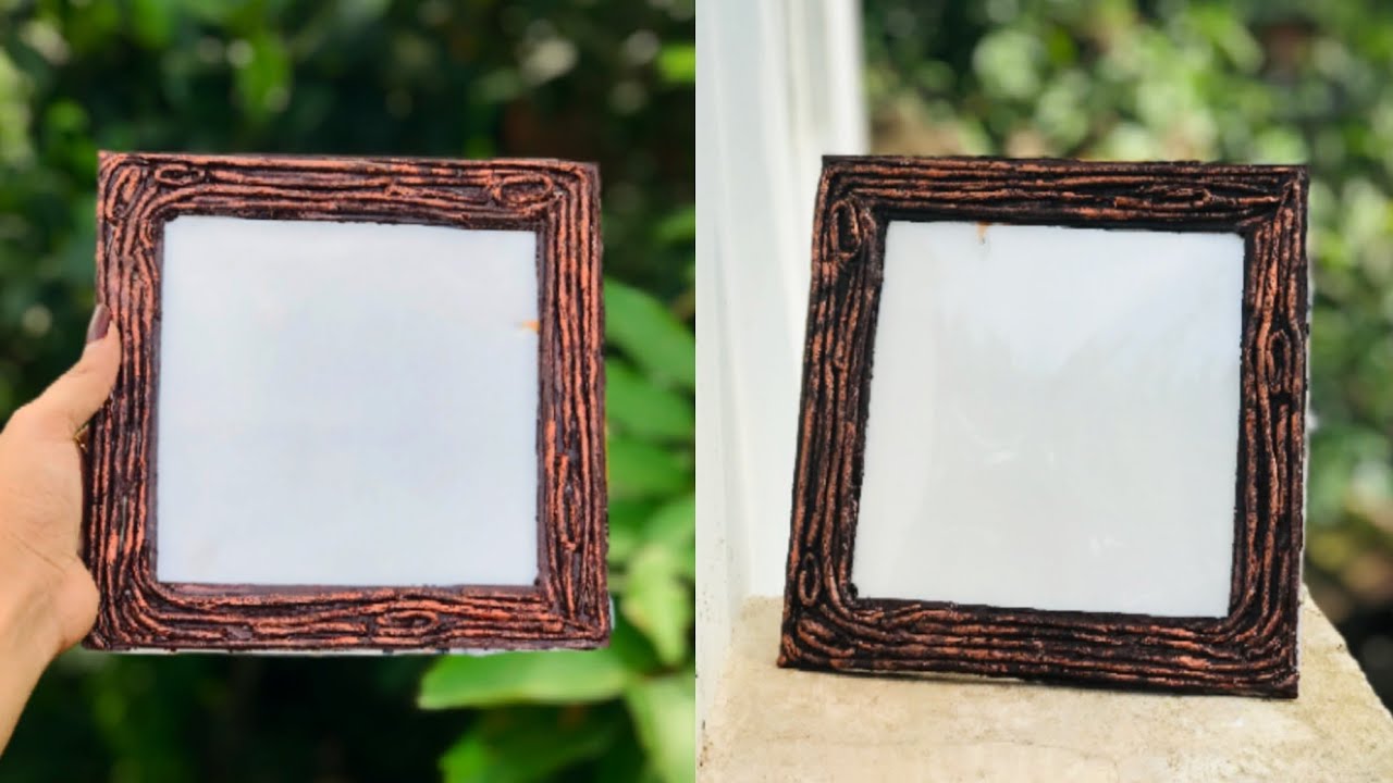 Photo frame photo frame making at home cardboard photo frame