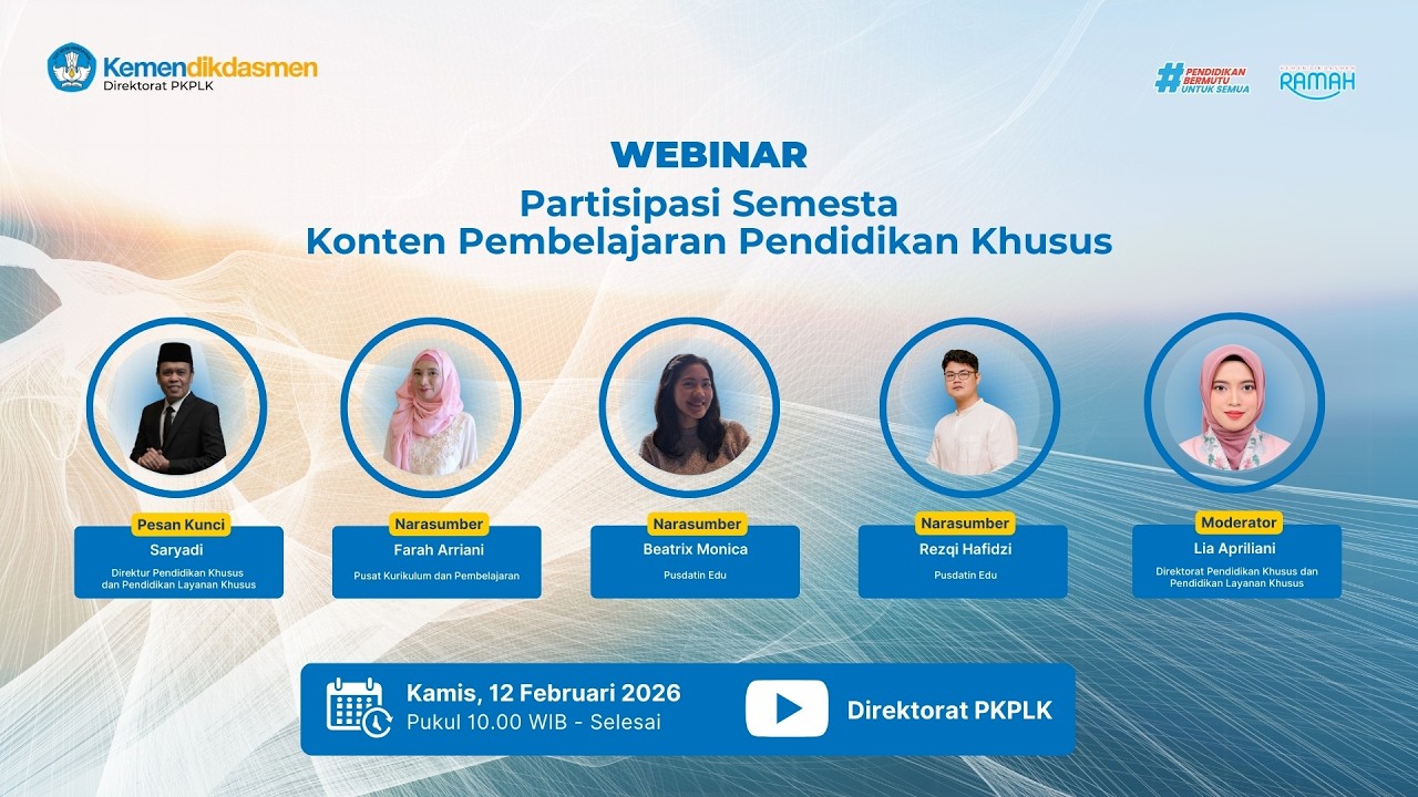 Webinar Partisipasi Semesta Konten Pembelajaran Pendidikan