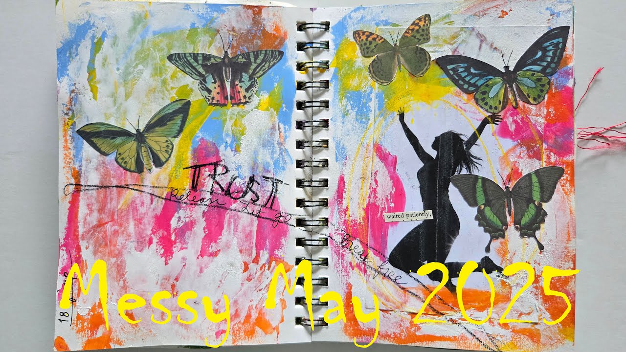 Пролистывание художественного дневника за май 2025 года.