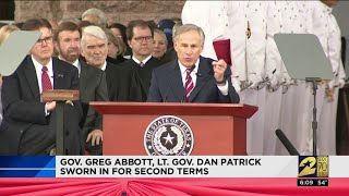 Gov. Greg Abbott, Lt. Gov. Dan Patrick sworn in for 2nd terms