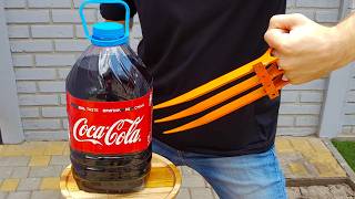 Destroying Objects With Wolverine Claw Coca Cola