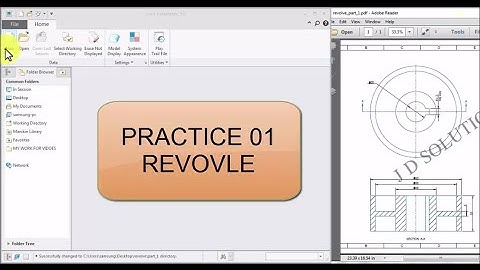 Practices Exercise 01 on Revolve in creo Tutorial for Beginner