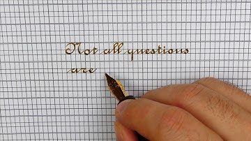 How to write a great quote in Ronde using guidelines – Handwriting practice #118