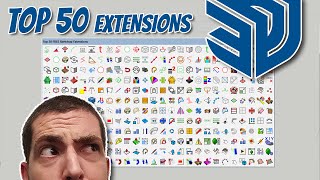 Top 50 Free Sketchup Extensions in just 10 Minutes - 2022