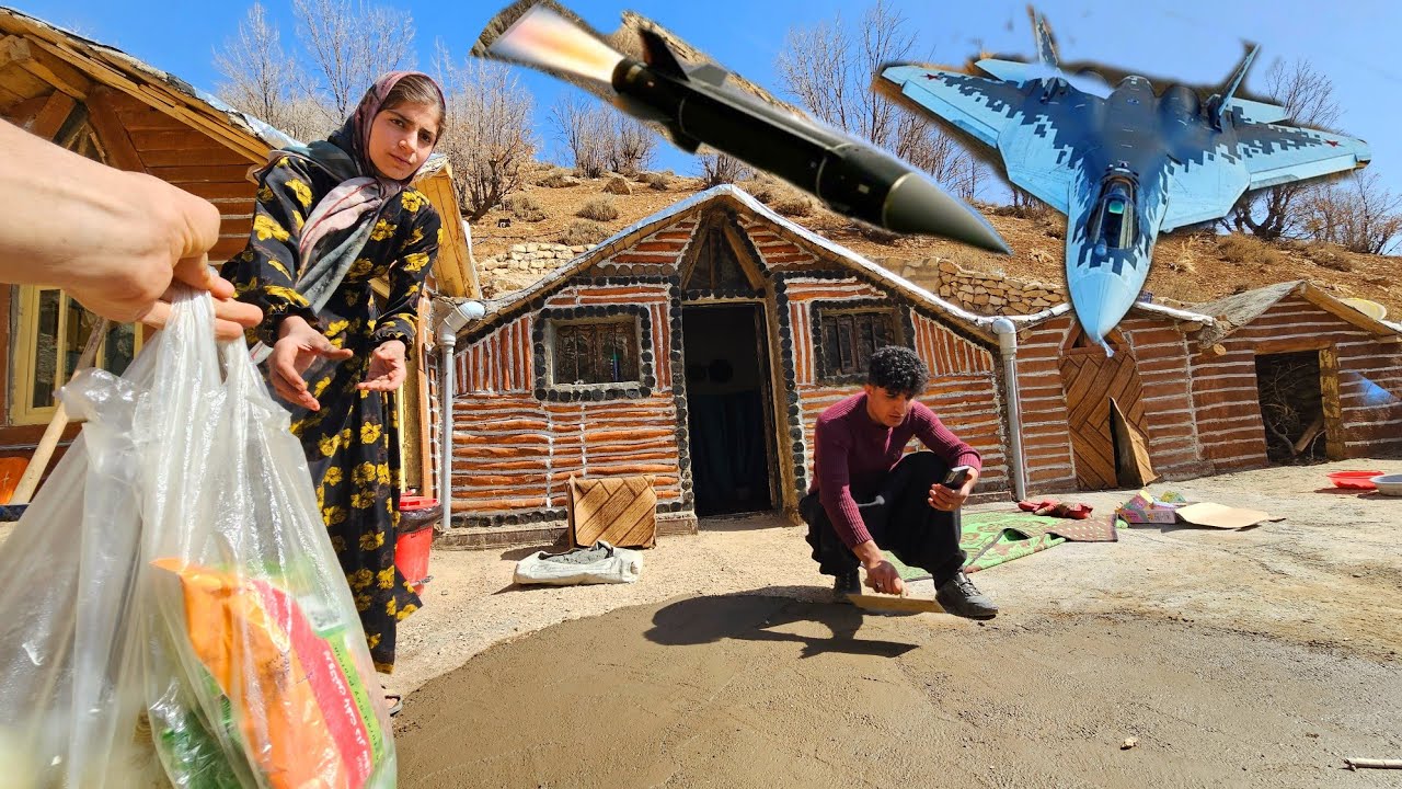 From War to Survival | Nomadic Mother Builds Her Mountain Shelter