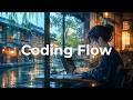 Rainy Coding Music for Deep Focus ☔ Harp, Piano &amp; Atmospheric Study BGM