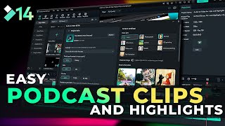 How to Create Podcast Clips with Filmora 14 #AI