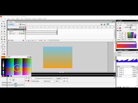 sea waves animation in flash Tutorial 2