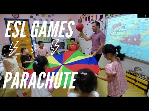 esl-games-for-kids-//-parachute-fun-games