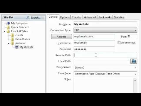How to configure FlashFXP
