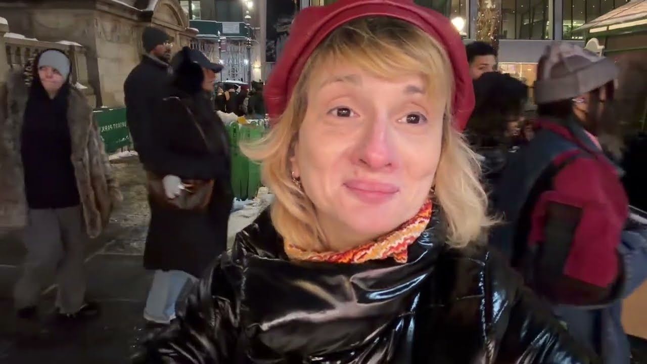 Зимняя деревня в Брайант-парке